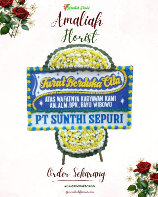 Papan Bunga Duka di Pangkalan Jati
